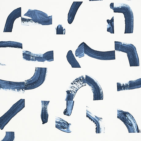 Schumacher Sepiessa Navy Fabric - Eade's Wallpaper