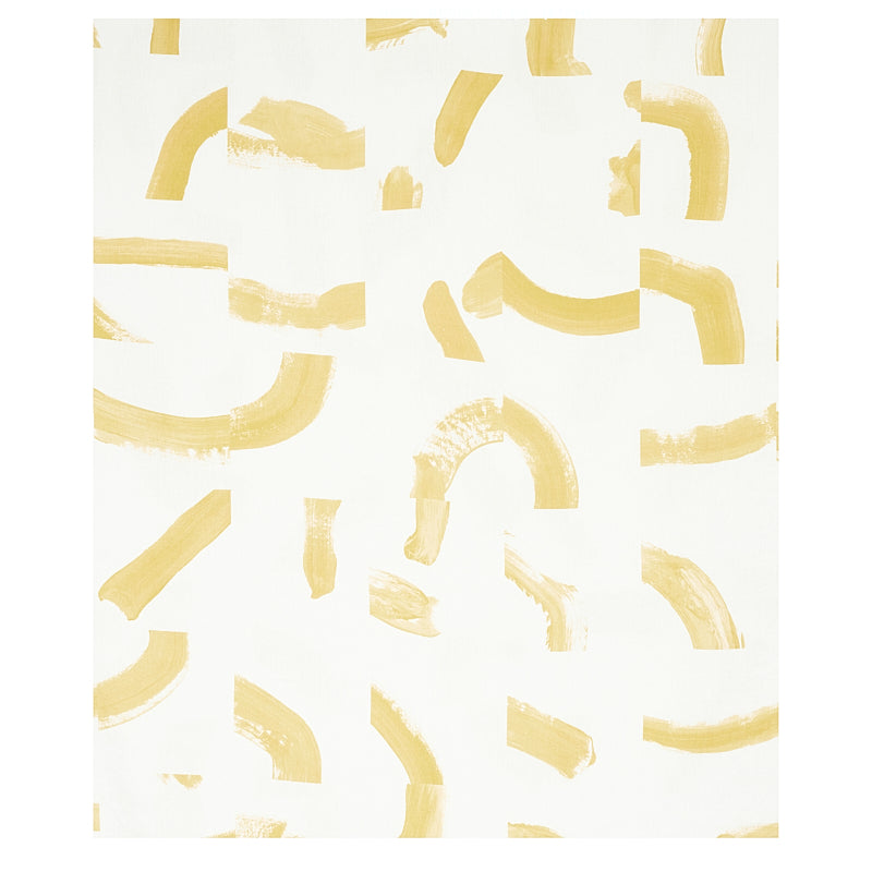 Schumacher Sepiessa Yellow Fabric - Eade's Wallpaper