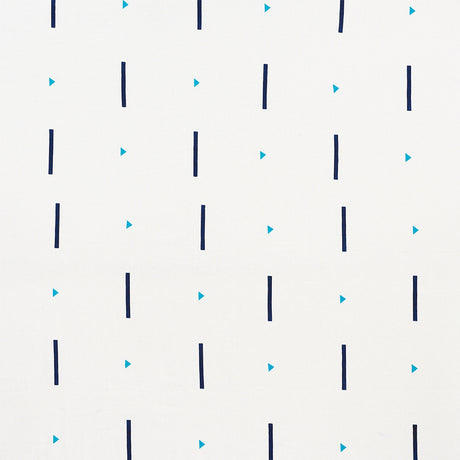 Schumacher Tashmoo Prussian & Teal Fabric - Eade's Wallpaper