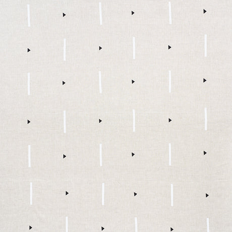 Schumacher Tashmoo Black & White Fabric - Eade's Wallpaper