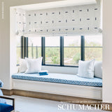 Schumacher Icehouse Prussian & Grey Fabric