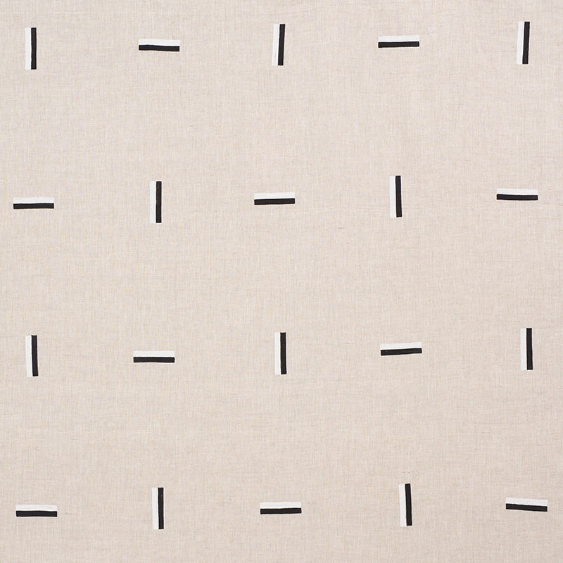 Schumacher Icehouse Black & White Fabric