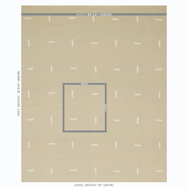 Schumacher Icehouse Sand Fabric