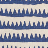 Schumacher 177970 CORFU HAND PRINTED STRIPE in NAVY Fabric -