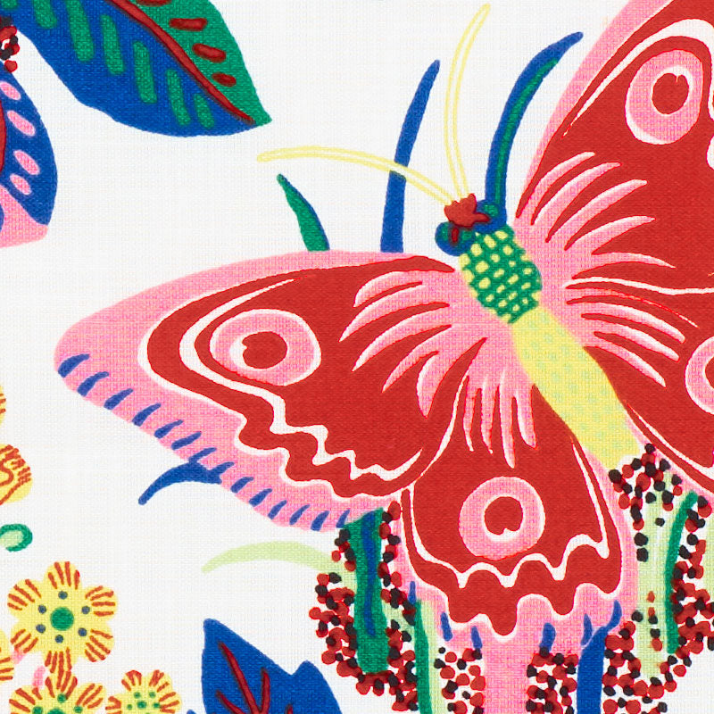 Schumacher Exotic Butterfly Indoor/Outdoor Spring Fabric