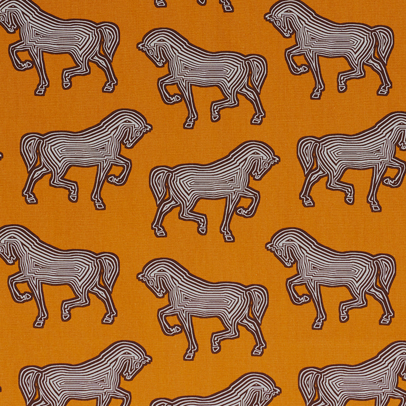 Schumacher Faubourg Orange Fabric