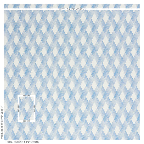 Schumacher Fetlock Blue Fabric