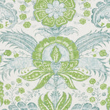Schumacher 178101 CALICUT in LEAF Fabric - MALABAR HILL