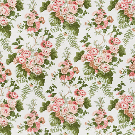 Schumacher Wycombe Park Pink Fabric - Eade's Wallpaper