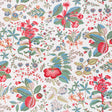Schumacher Pomegranate Botanical Document Fabric - Eade's Wallpaper