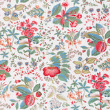 Schumacher Pomegranate Botanical Document Fabric - Eade's Wallpaper