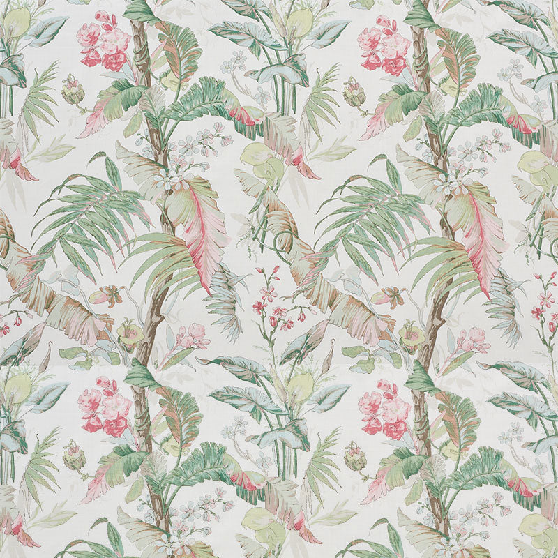 Schumacher Tropique Blush Fabric - Eade's Wallpaper