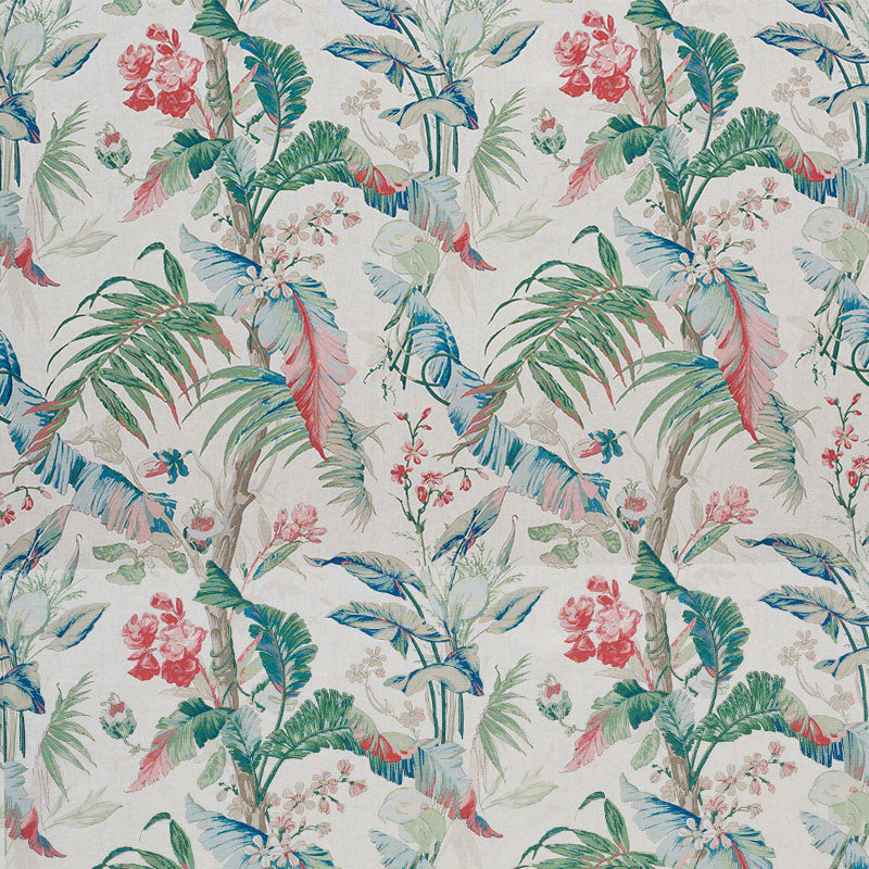 Schumacher Tropique Document Fabric - Eade's Wallpaper