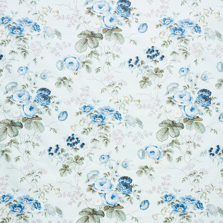 Schumacher Salisbury Chintz Celadon Fabric - Eade's Wallpaper