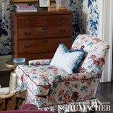 Schumacher Salisbury Chintz Rose Fabric - Eade's Wallpaper