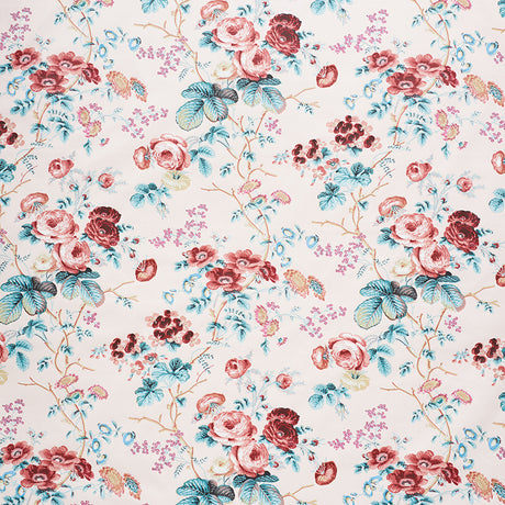 Schumacher Salisbury Chintz Rose Fabric - Eade's Wallpaper