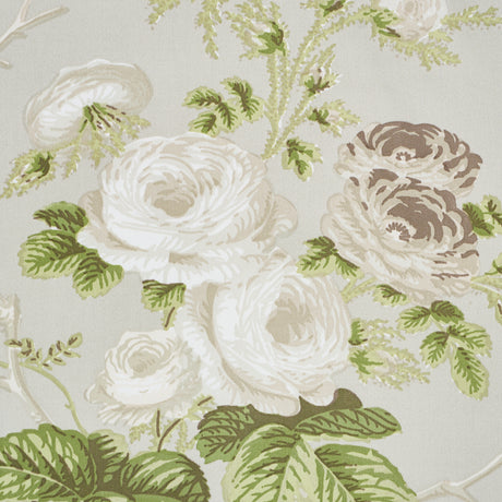 Schumacher 178156 SALISBURY CHINTZ in TAUPE Fabric - SCHUMAC