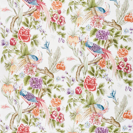 Schumacher Majestic Garden Document Fabric - Eade's Wallpaper