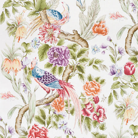 Schumacher Majestic Garden Document Fabric - Eade's Wallpaper