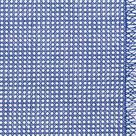 Schumacher Sugar Cane Navy Fabric - Eade's Wallpaper