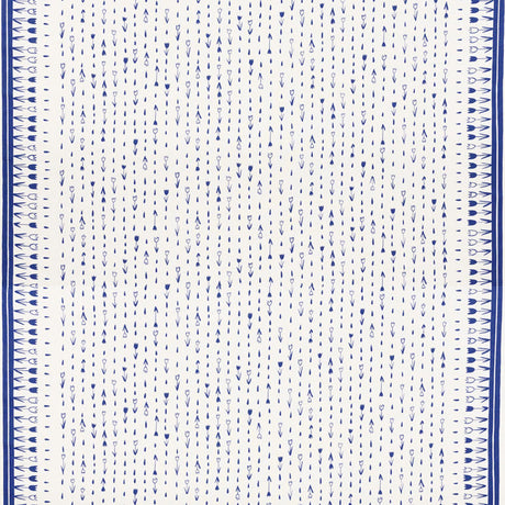Schumacher Tulip Parade Navy Fabric - Eade's Wallpaper