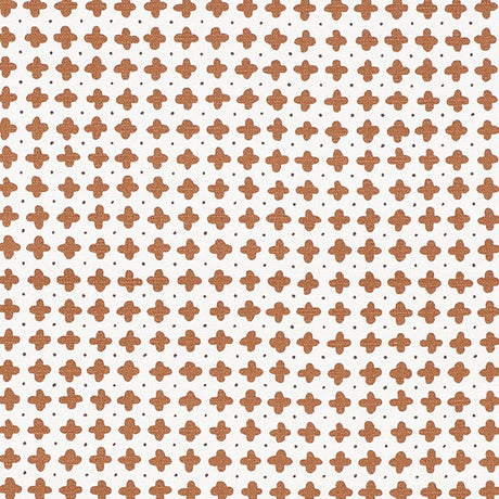 Schumacher Polka Brown Fabric - Eade's Wallpaper