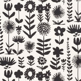 Schumacher Wild Things Black Fabric - Eade's Wallpaper