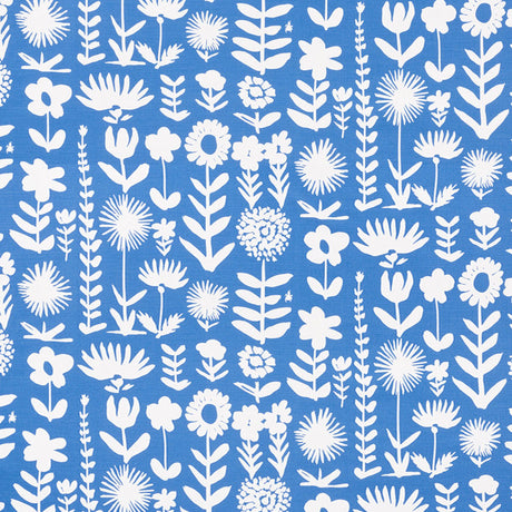 Schumacher Wild Things Blue Fabric - Eade's Wallpaper