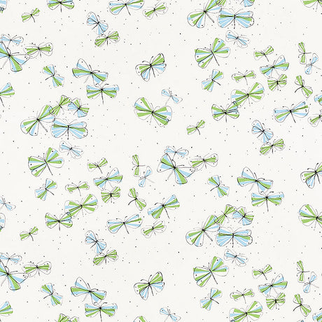 Schumacher Monarch'S March Sky & Leaf Fabric - Eade's Wallpaper