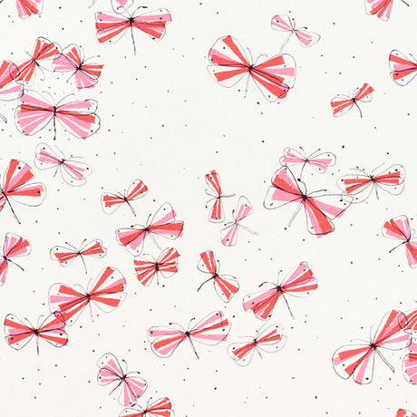 Schumacher Monarch'S March Red & Pink Fabric - Eade's Wallpaper