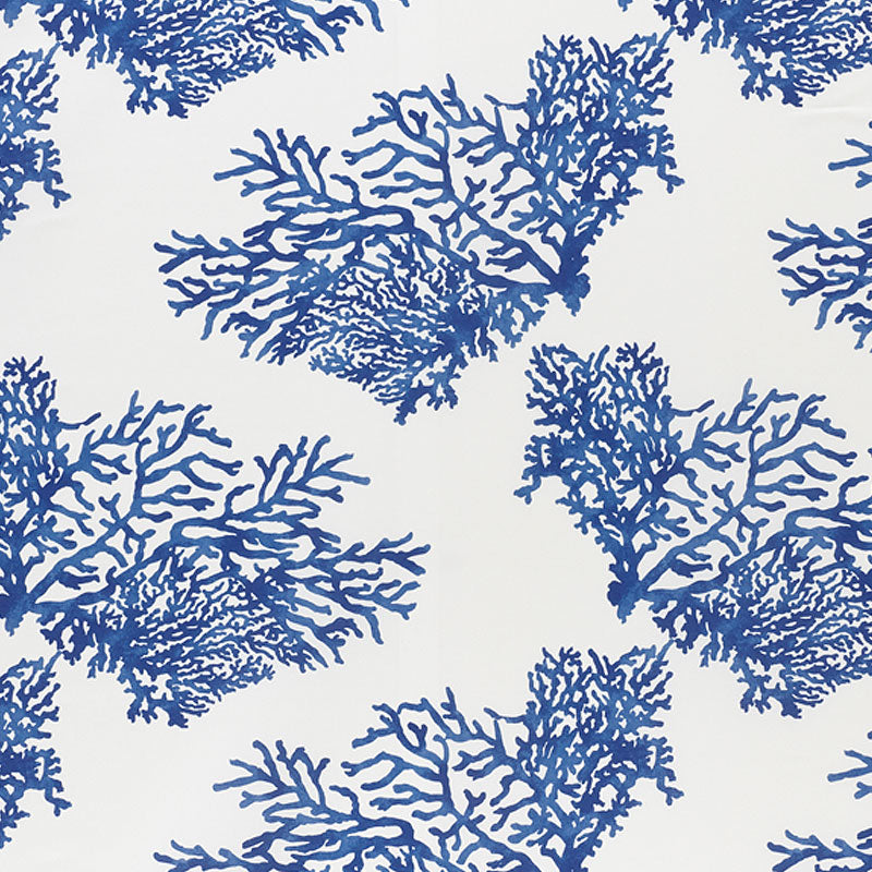 Schumacher Great Barrier Reef Ii Indigo Fabric
