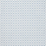Schumacher Fretwork Flower Pacific Fabric