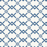 Schumacher Fretwork Flower Pacific Fabric