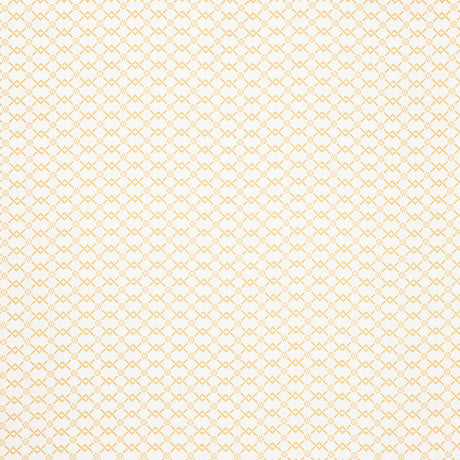 Schumacher Fretwork Flower Saffron Fabric