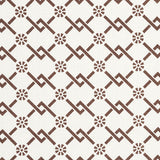 Schumacher Fretwork Flower Chestnut Fabric