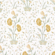 Schumacher Khilana Floral Marigold Fabric - Eade's Wallpaper