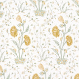 Schumacher Khilana Floral Marigold Fabric - Eade's Wallpaper