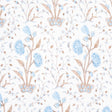 Schumacher Khilana Floral Sky Fabric - Eade's Wallpaper