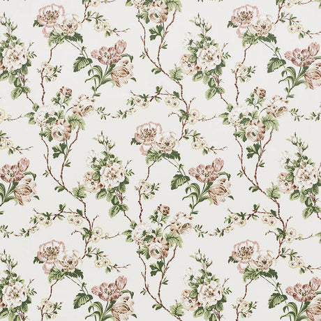 Schumacher Betty Chintz Quiet Pink Fabric