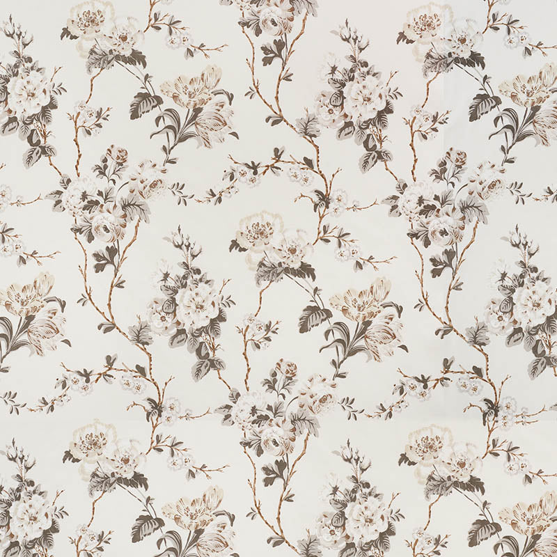 Schumacher Betty Chintz Charcoal Fabric