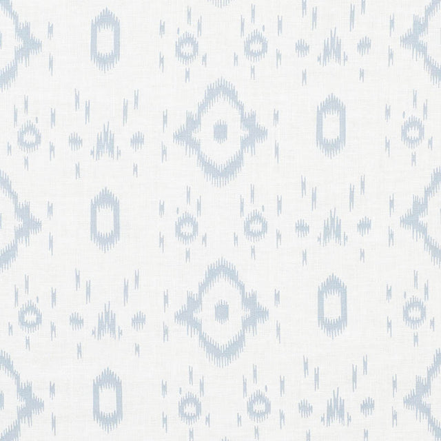 Schumacher Tabitha Orpington Blue Fabric - Eade's Wallpaper