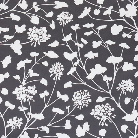 Schumacher Pennick Chintz Black Fabric - Eade's Wallpaper