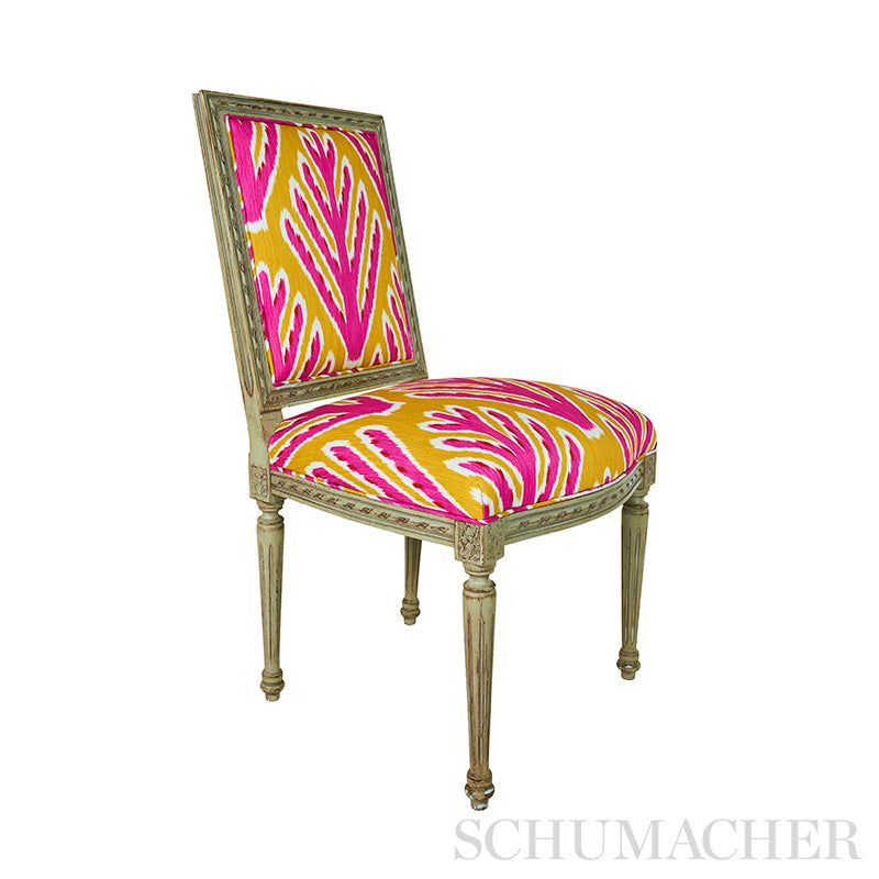 Schumacher Bodhi Tree Yellow & Pink Fabric