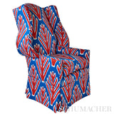 Schumacher Bodhi Tree Blue & Red Fabric