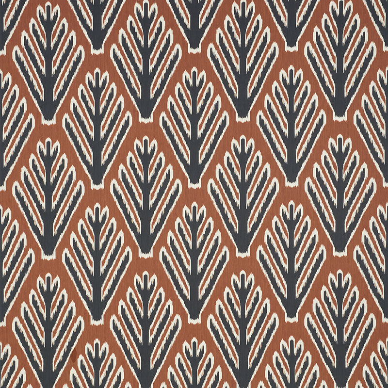 Schumacher Bodhi Tree Brown & Black Fabric