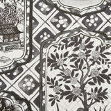Schumacher Ting Ting Black Fabric - Eade's Wallpaper