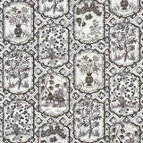Schumacher Ting Ting Black Fabric - Eade's Wallpaper