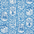 Schumacher Ting Ting Blue Fabric - Eade's Wallpaper