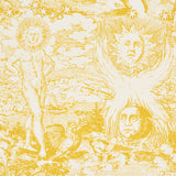 Schumacher Modern Toile Yellow Fabric - Eade's Wallpaper