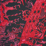Schumacher Modern Toile Pink & Black Fabric - Eade's Wallpaper